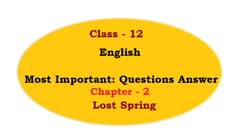 Class 12 : English Chapter - 2