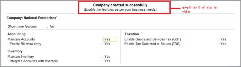 how to create company in tally prime 2