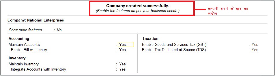 how to create company in tally prime 2