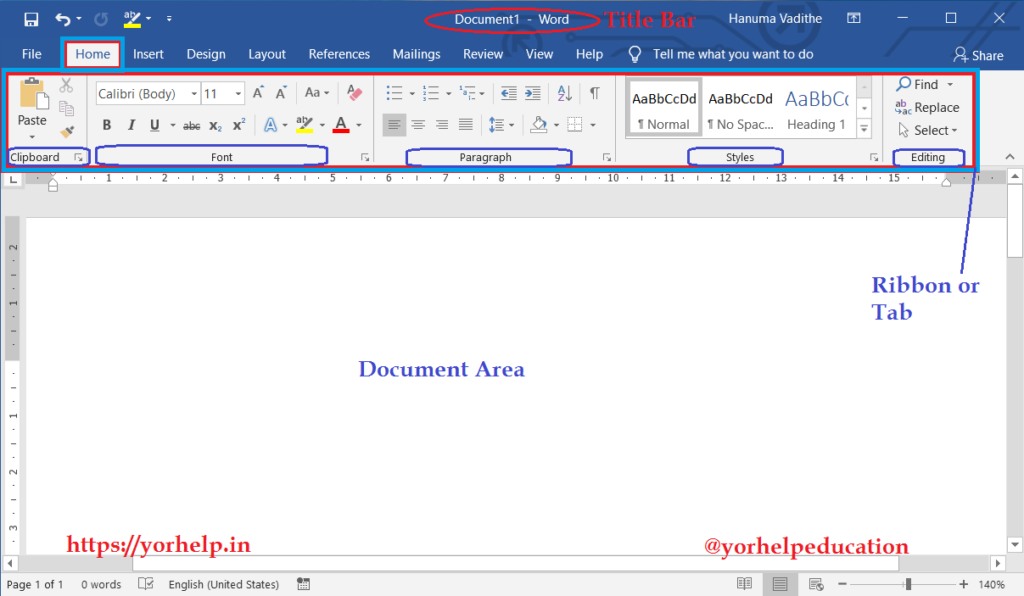 MS Word क्या है? (What is ms word in Hindi?) 
ms word home tab in hindi