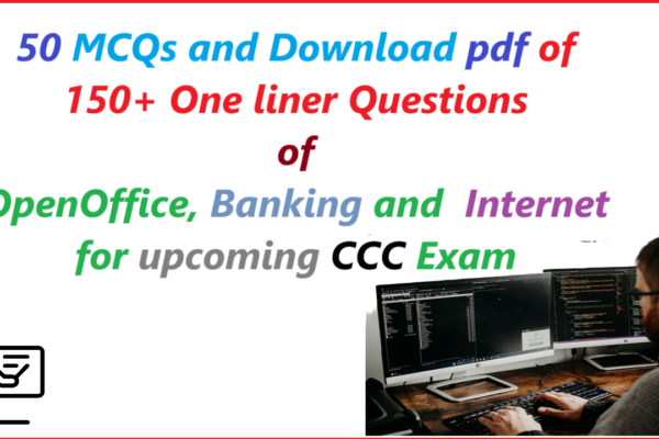 Download pdf Computer GK Questions for CCC