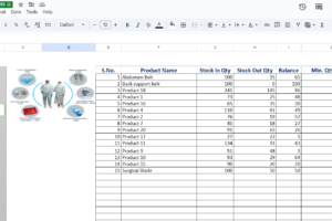 Stock Management sheet in excel