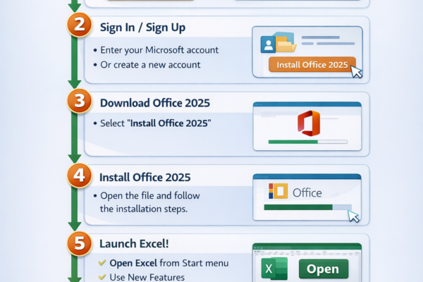 Laptop में MS Office 2025 Download और Install